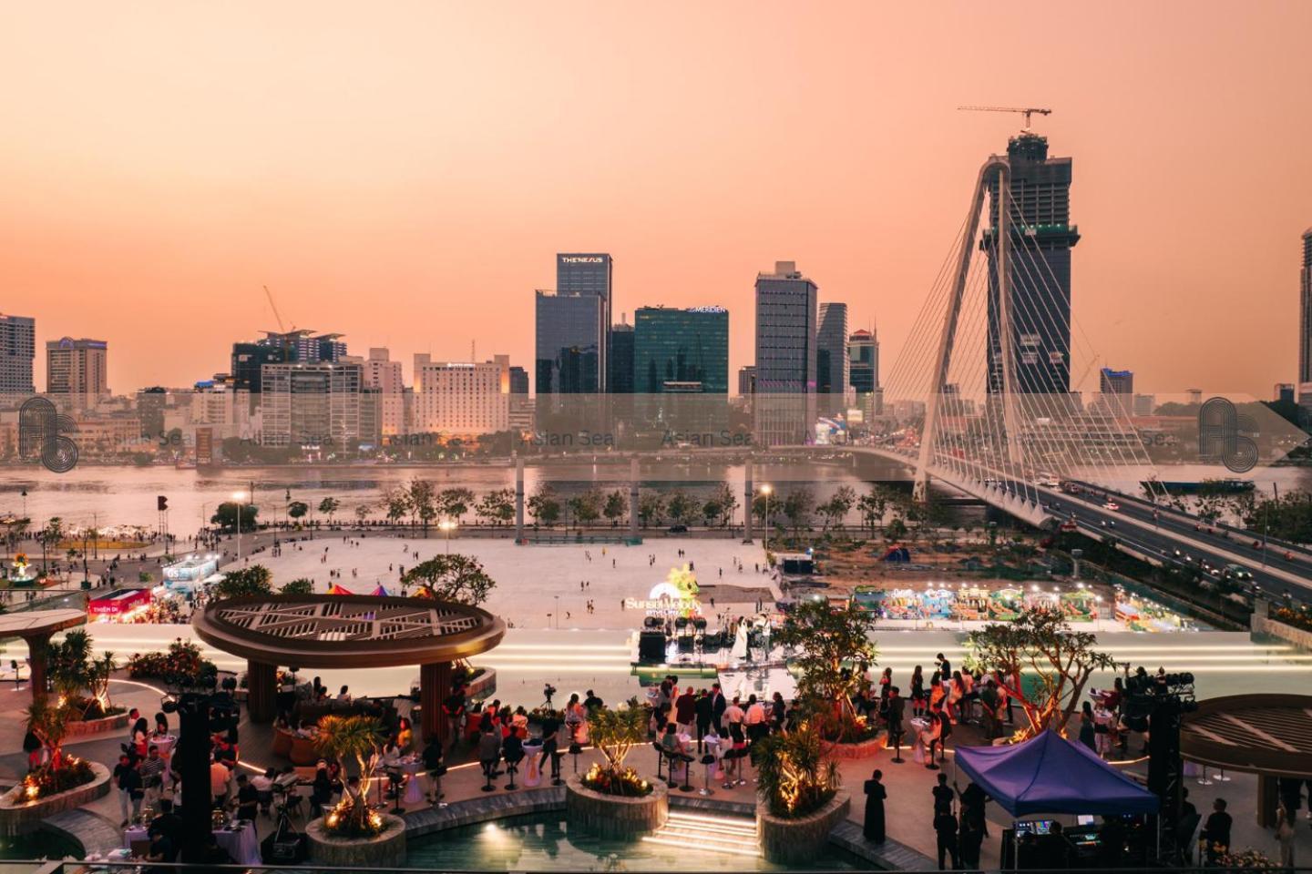 Metropole Thu Thiem Lejlighed Ho Chi Minh-Byen Eksteriør billede